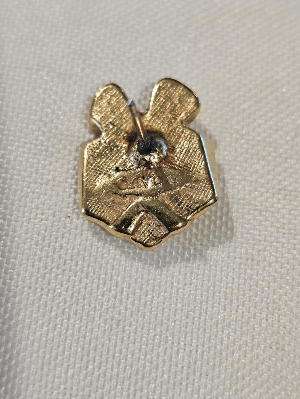 Vintage AVON Gold Crystal Gift Box Stud Earrings - Picture 2 of 2